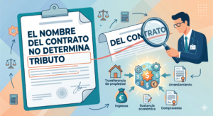 El nombre del contrato no determina tributo